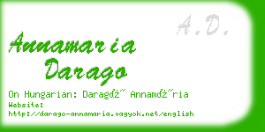 annamaria darago business card